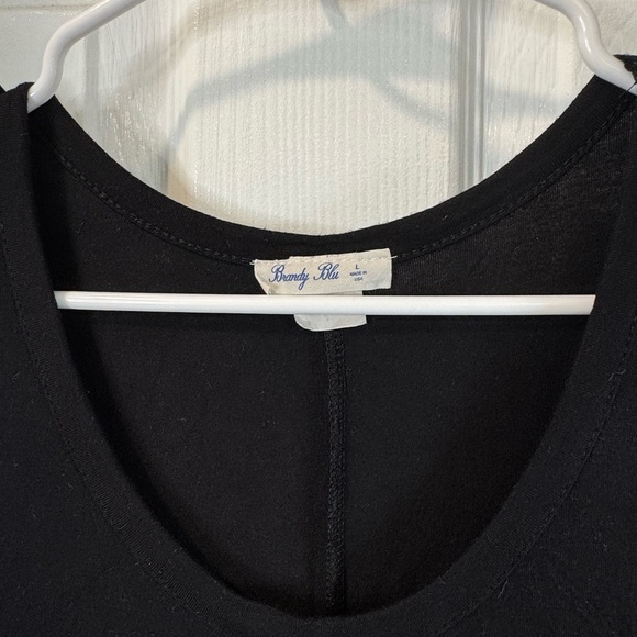 4/$15 Maternity Black shirt by Brandy Blu - Picture 2 of 4